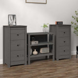 vidaXL Dressoir 70x35x80 cm massief grenenhout