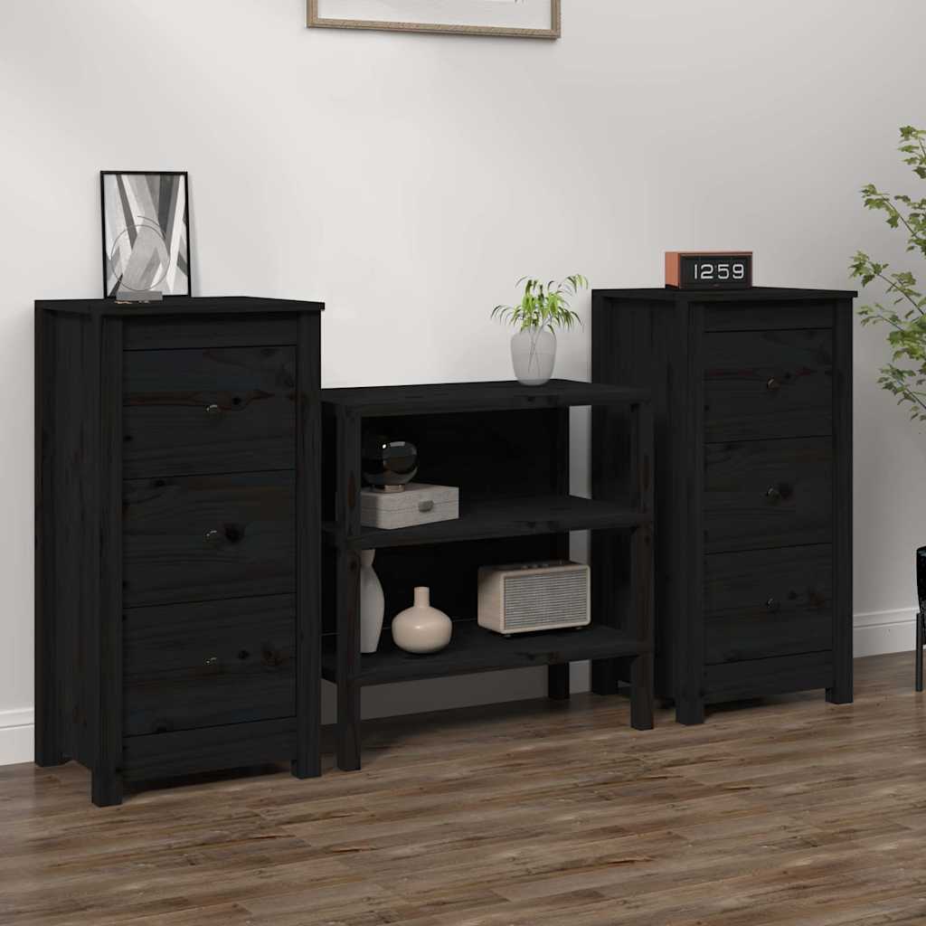 vidaXL Dressoir 70x35x80 cm massief grenenhout