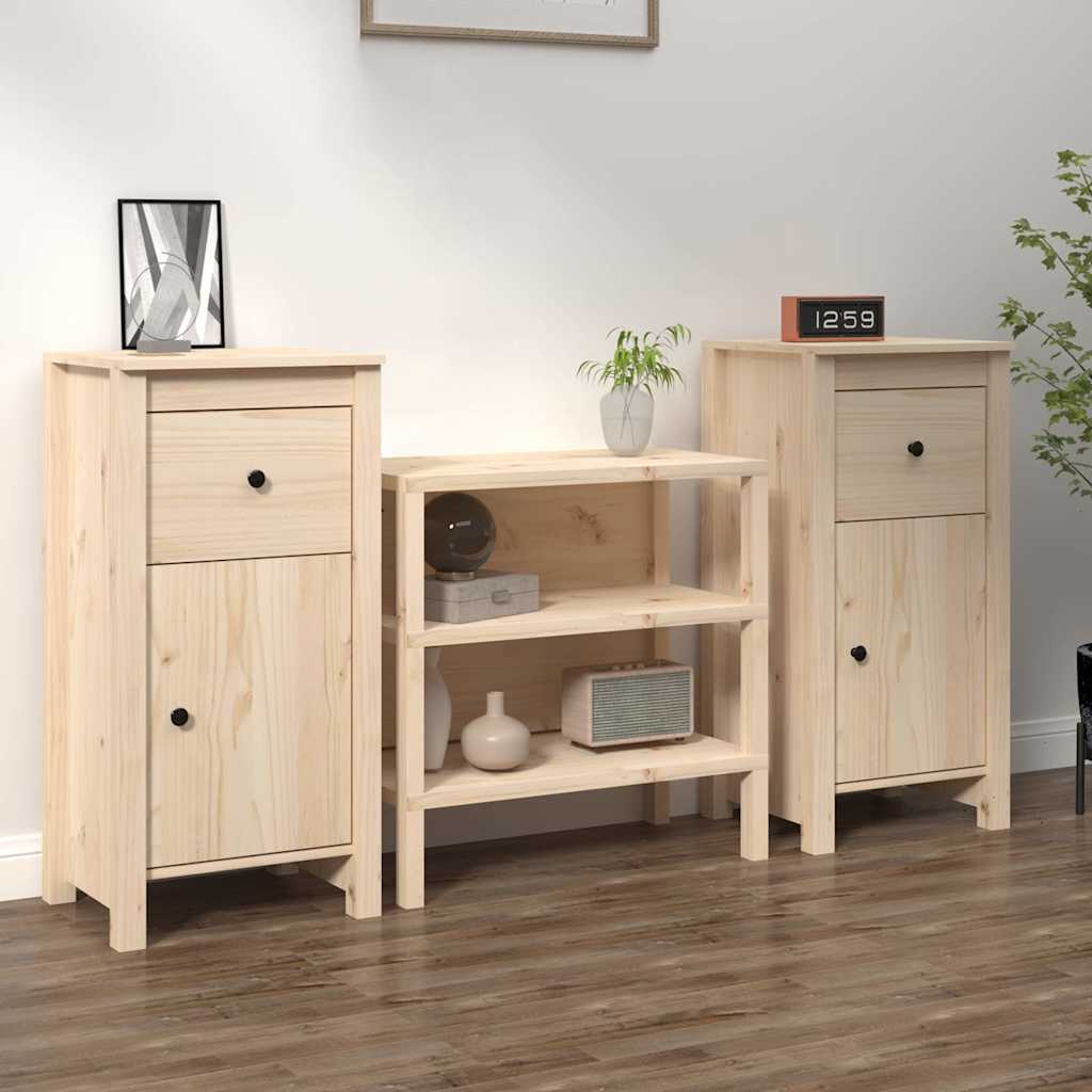 vidaXL Dressoir 70x35x80 cm massief grenenhout