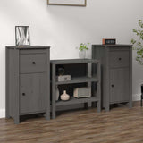 vidaXL Dressoir 70x35x80 cm massief grenenhout