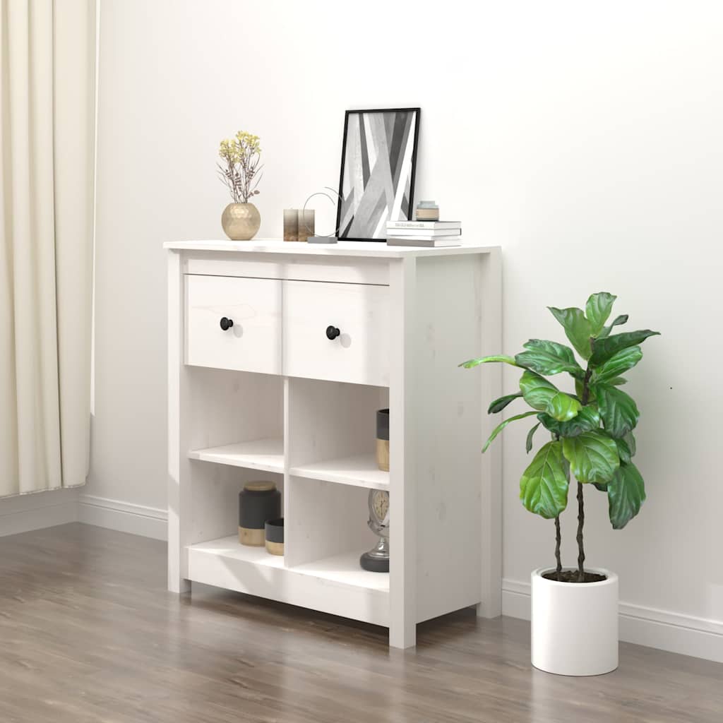 vidaXL Dressoir 70x35x80 cm massief grenenhout