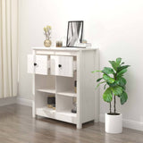 vidaXL Dressoir 70x35x80 cm massief grenenhout
