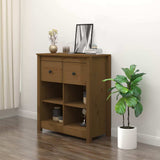 vidaXL Dressoir 70x35x80 cm massief grenenhout
