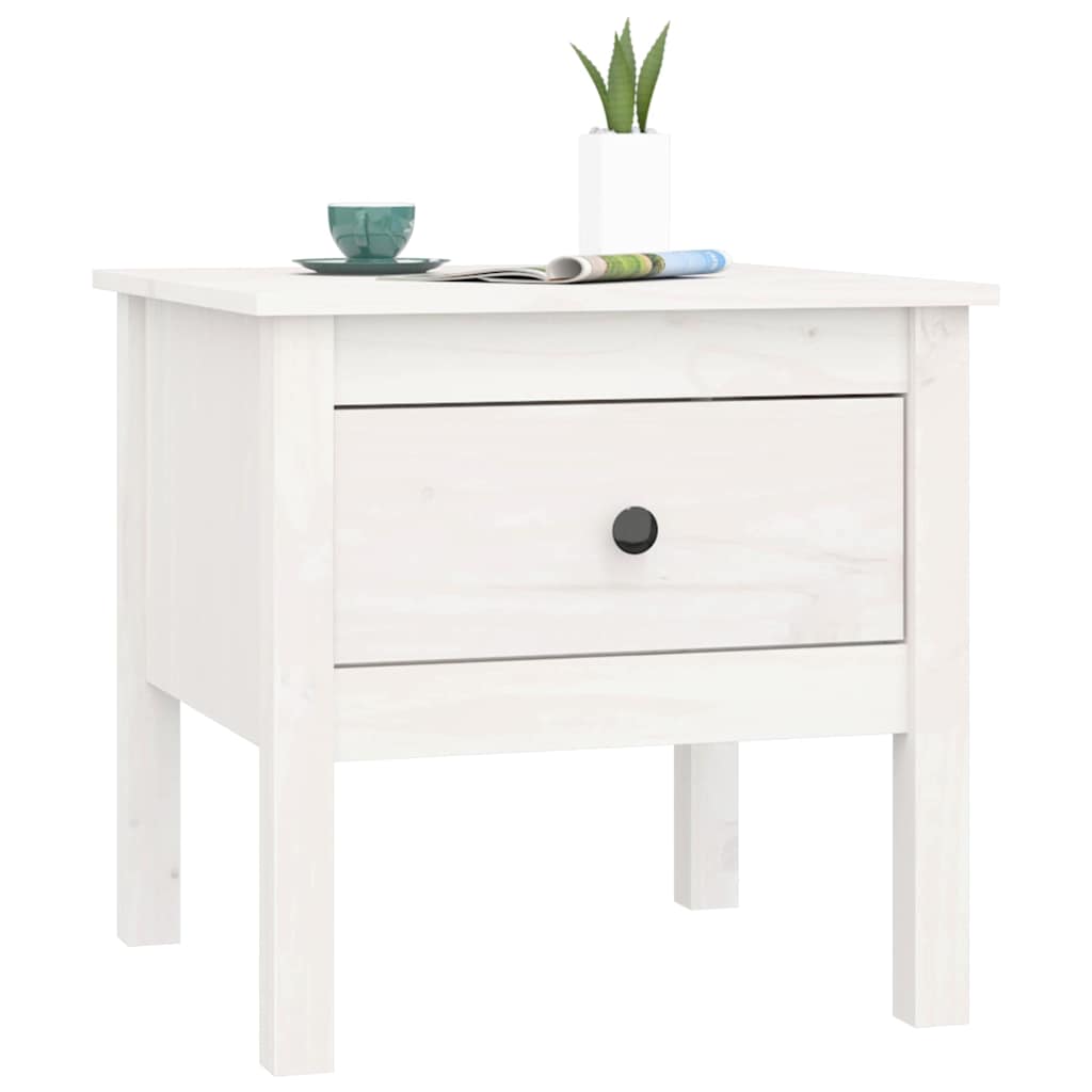 vidaXL Bijzettafel 40x40x39 cm massief grenenhout
