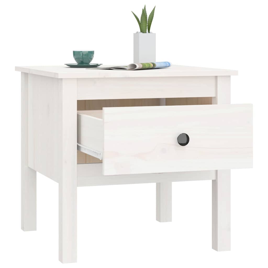 vidaXL Bijzettafel 40x40x39 cm massief grenenhout