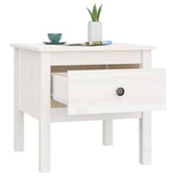 vidaXL Bijzettafel 40x40x39 cm massief grenenhout
