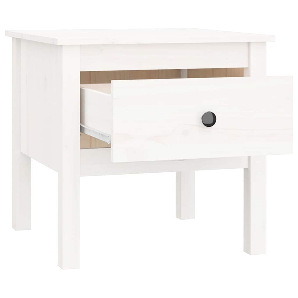 vidaXL Bijzettafel 40x40x39 cm massief grenenhout