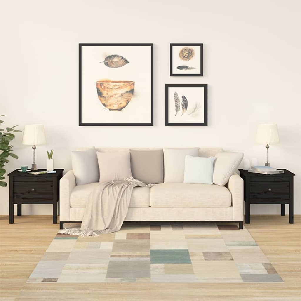 vidaXL Bijzettafel 40x40x39 cm massief grenenhout