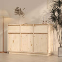 vidaXL Dressoir 110x34x75 cm massief grenenhout