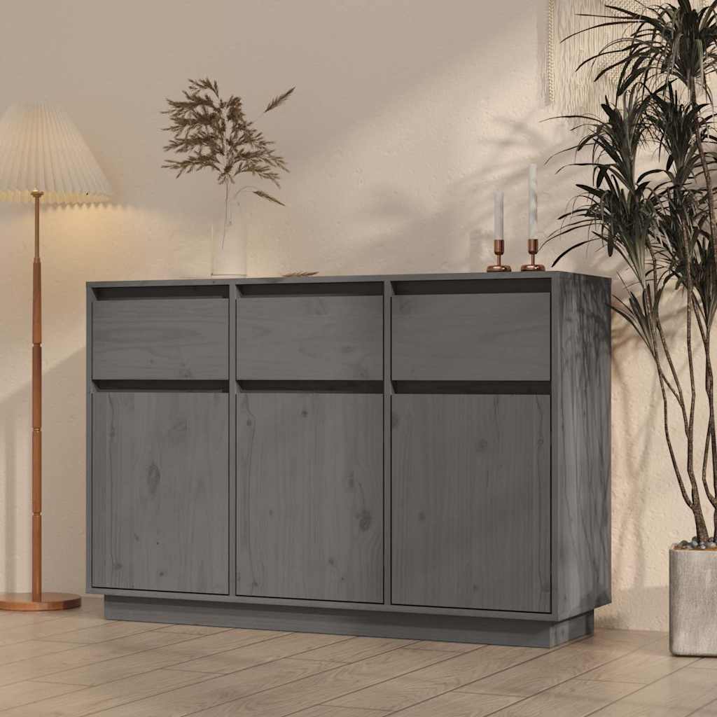 vidaXL Dressoir 110x34x75 cm massief grenenhout