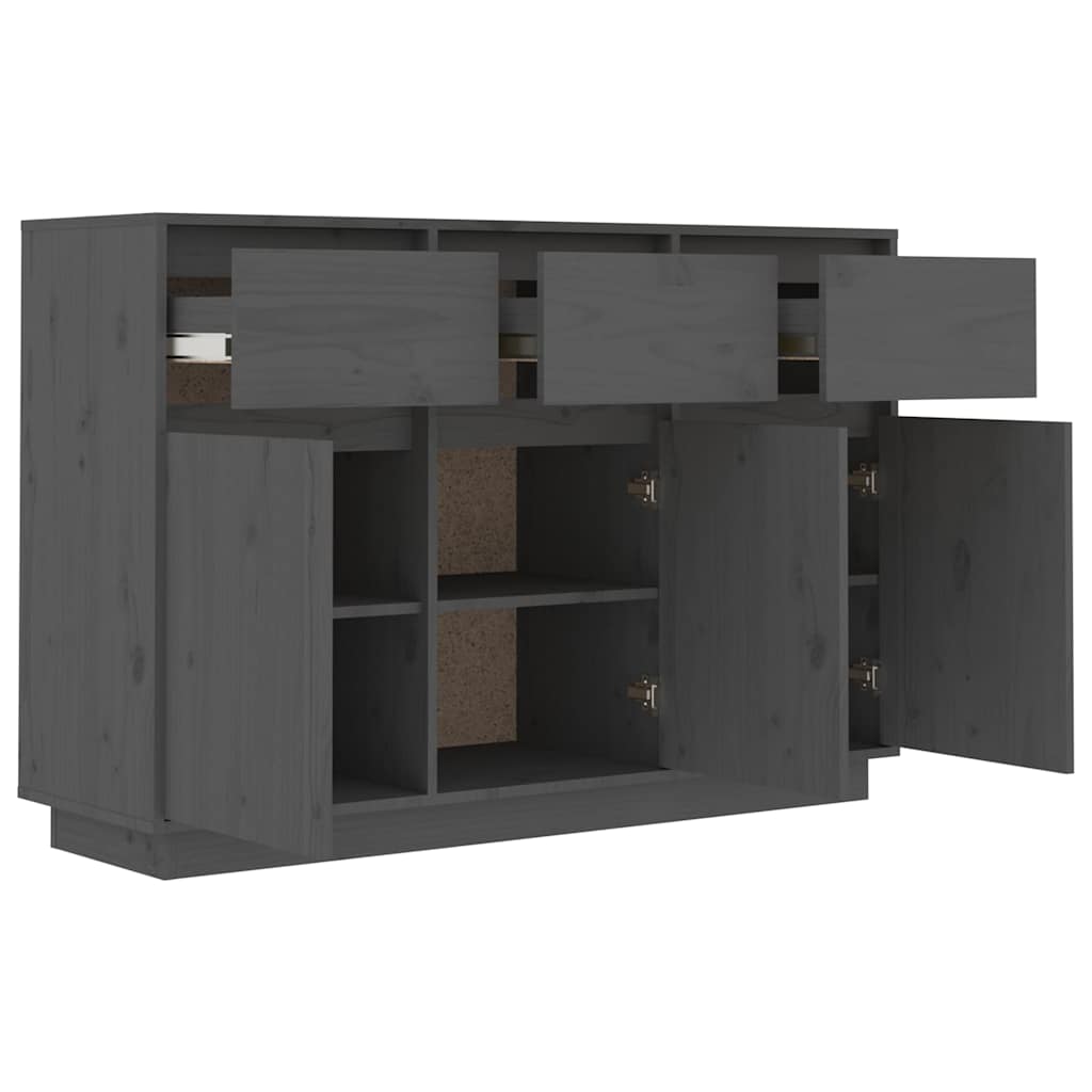 vidaXL Dressoir 110x34x75 cm massief grenenhout