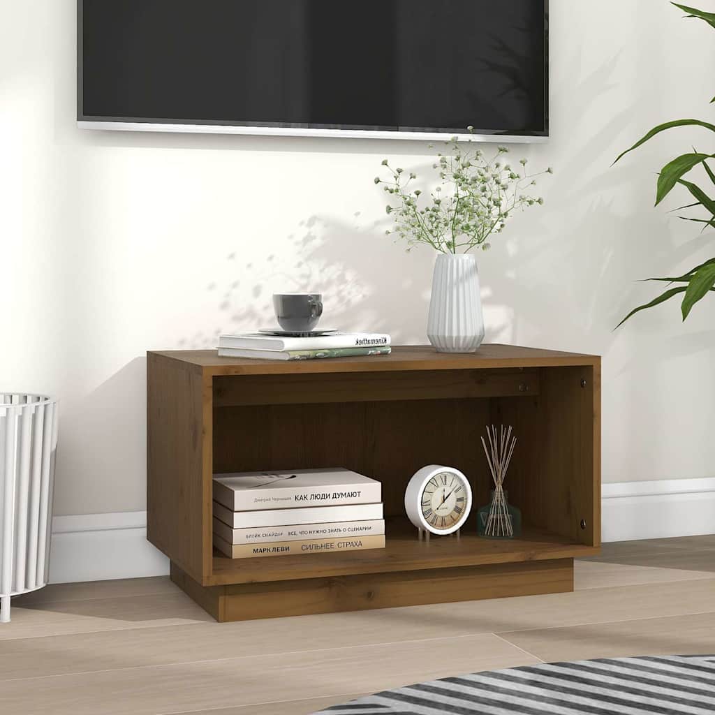 vidaXL Tv-meubel 60x35x35 cm massief grenenhout