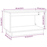 vidaXL Tv-meubel 60x35x35 cm massief grenenhout
