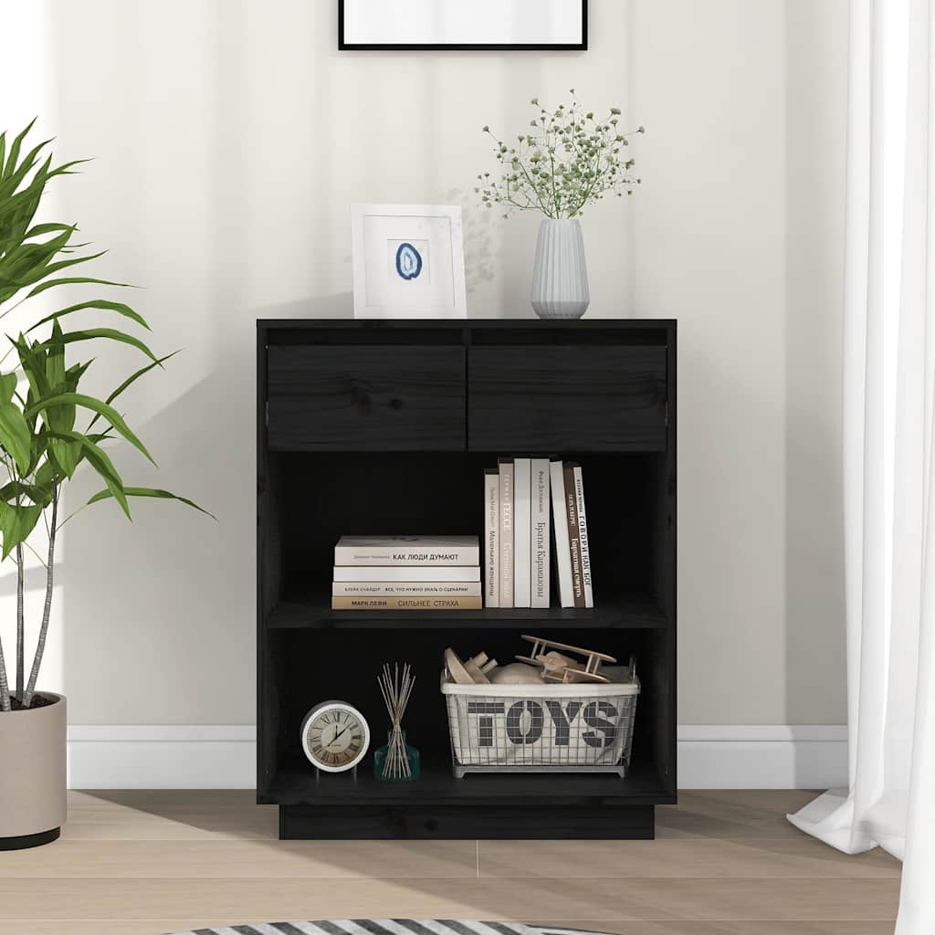 vidaXL Wall Cabinet 60x34x75 cm Solid Pine Wood