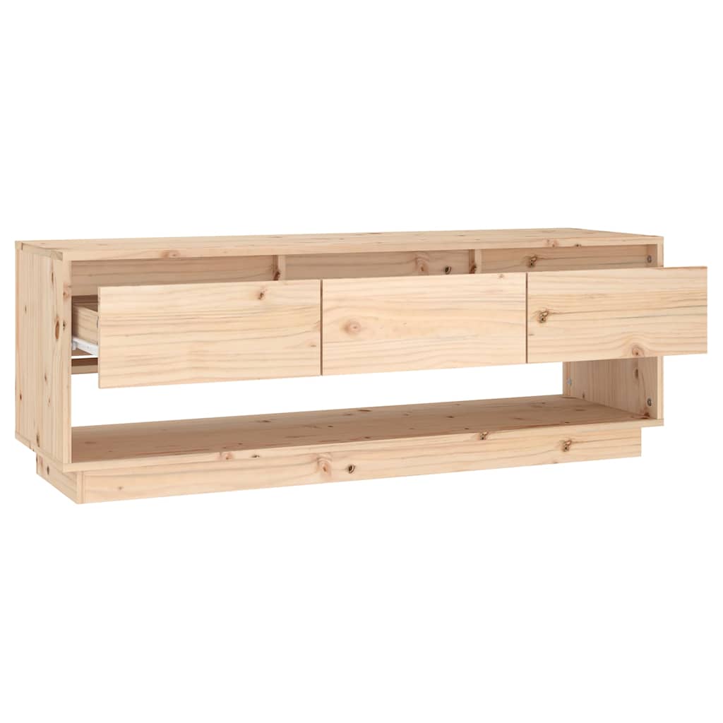 vidaXL Tv-meubel 110,5x34x40 cm massief grenenhout