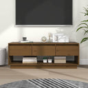 vidaXL Tv-meubel 110,5x34x40 cm massief grenenhout