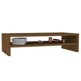 vidaXL Monitorstandaard 50x24x13 cm massief grenenhout