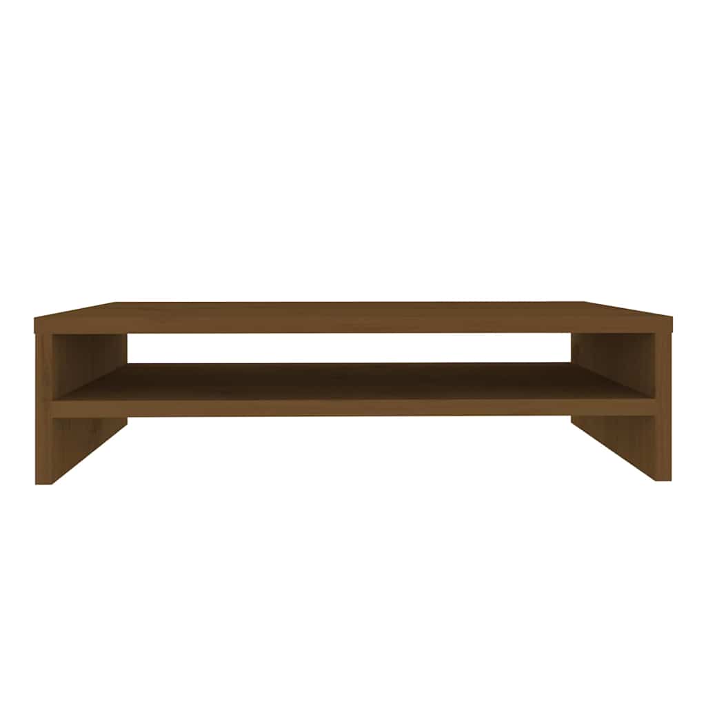 vidaXL Monitorstandaard 50x24x13 cm massief grenenhout