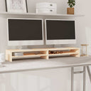 vidaXL Monitor Stand 100x24x13 cm Solid Pinewood