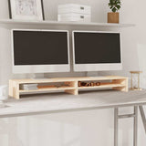 vidaXL Monitor Stand 100x24x13 cm Solid Pinewood