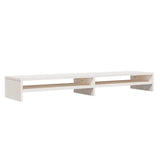vidaXL Monitor Stand 100x24x13 cm Solid Pinewood