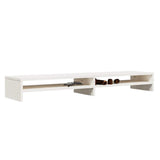 vidaXL Monitor Stand 100x24x13 cm Solid Pinewood