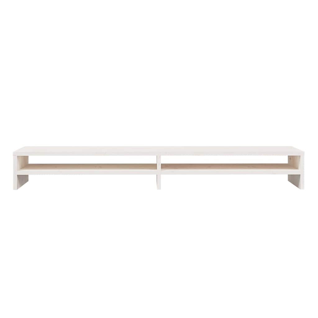 vidaXL Monitor Stand 100x24x13 cm Solid Pinewood