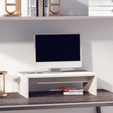 vidaXL Monitorstandaard 50x27x15 cm massief grenenhout
