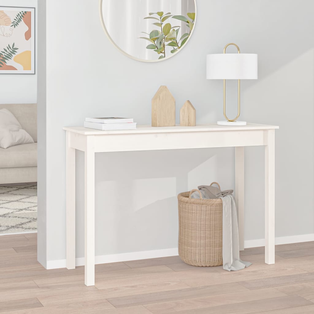 vidaXL Wandtafel 110x40x75 cm massief grenenhout
