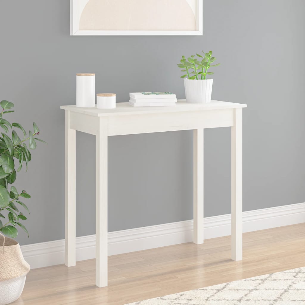vidaXL Wandtafel 110x40x75 cm massief grenenhout