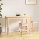 vidaXL Dining Table 110x55x75 cm Solid Pine Wood
