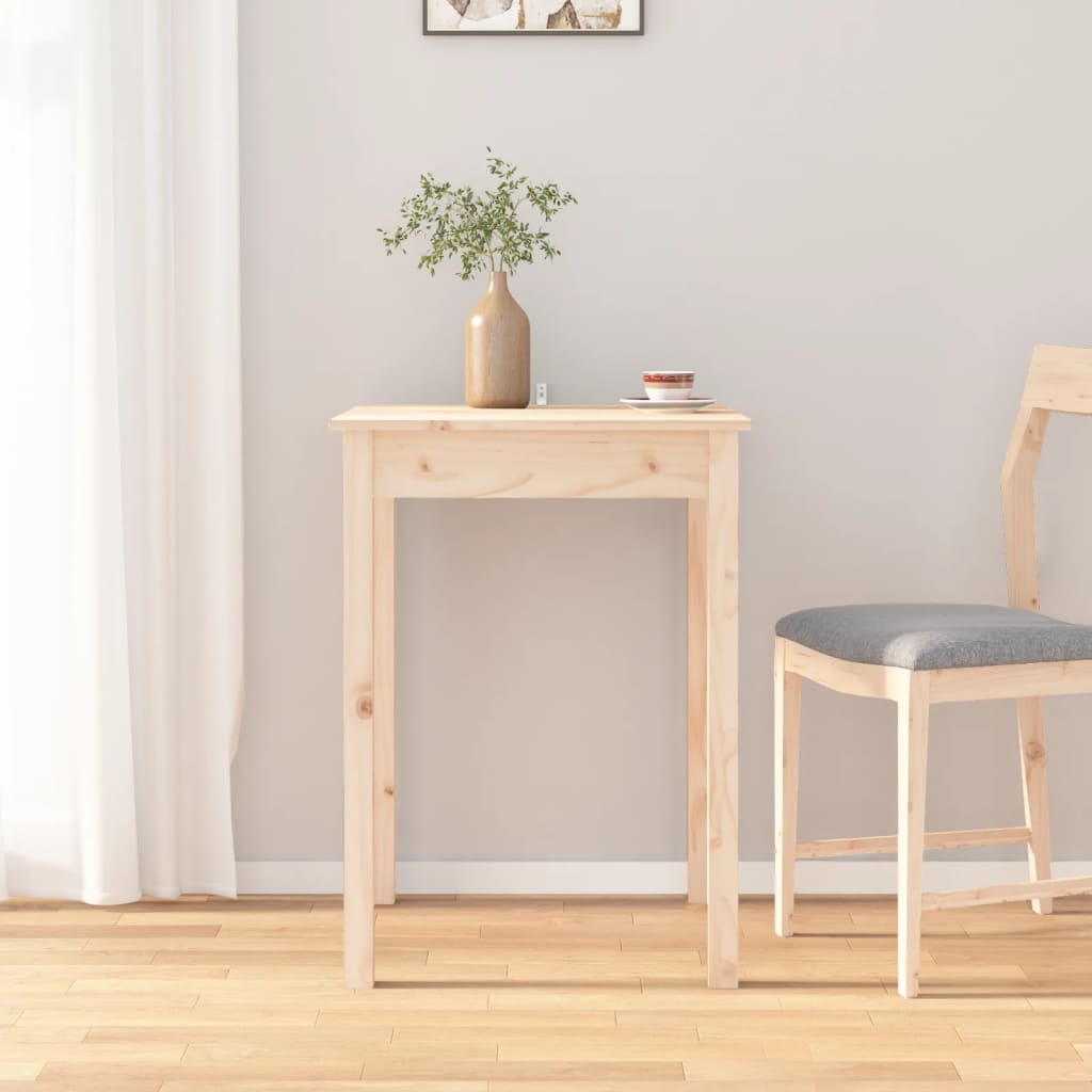 vidaXL Dining Table 110x55x75 cm Solid Pine Wood