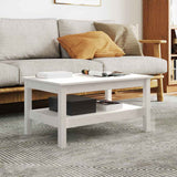 vidaXL Salontafel 35x35x40 cm massief grenenhout grijs