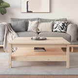 vidaXL Salontafel 35x35x40 cm massief grenenhout grijs