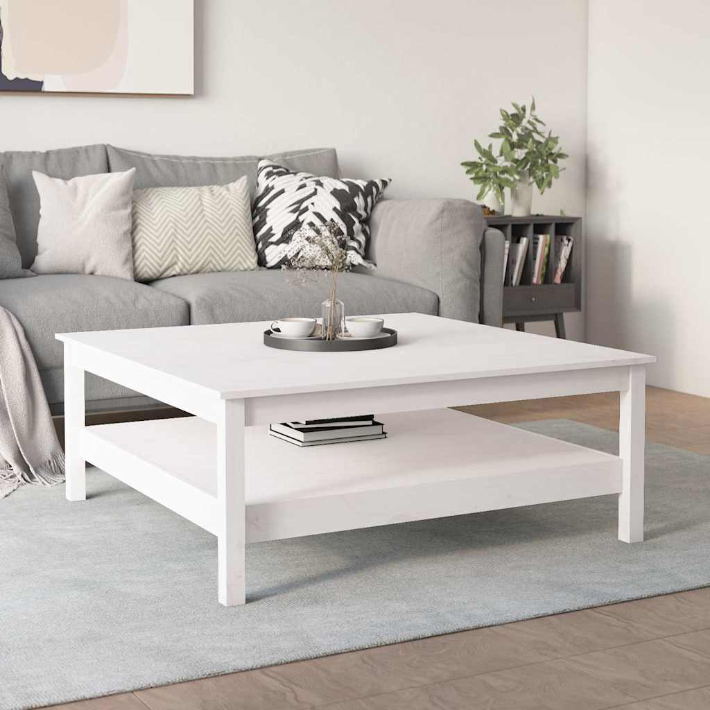 vidaXL Salontafel 35x35x40 cm massief grenenhout grijs