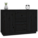 vidaXL Dressoir 111x34x75 cm massief grenenhout grijs