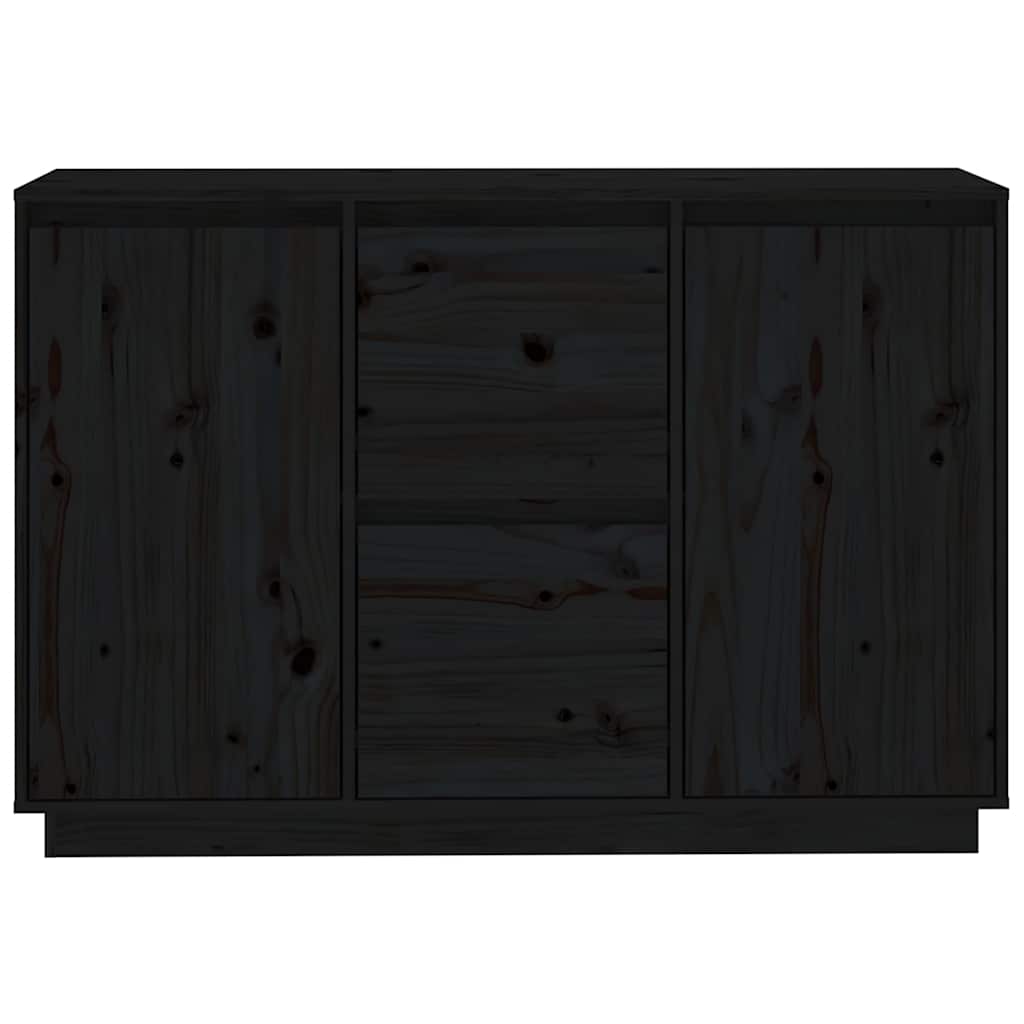 vidaXL Dressoir 111x34x75 cm massief grenenhout grijs