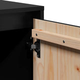vidaXL Tv-meubel 110,5x35x44 cm massief grenenhout