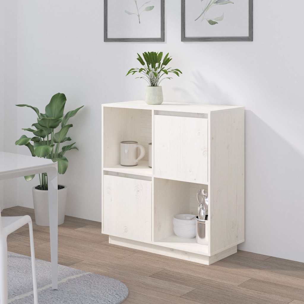 vidaXL Dressoir 74x35x80 cm massief grenenhout