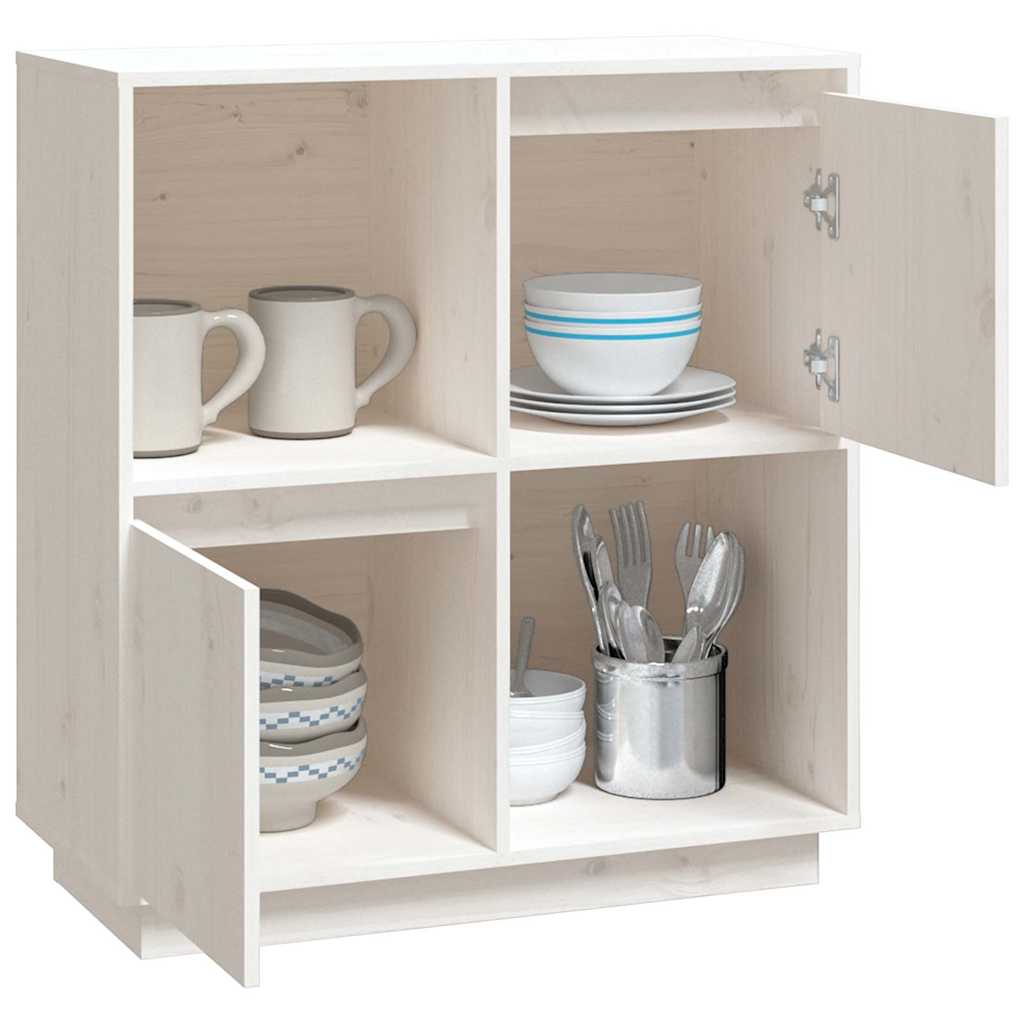 vidaXL Dressoir 74x35x80 cm massief grenenhout