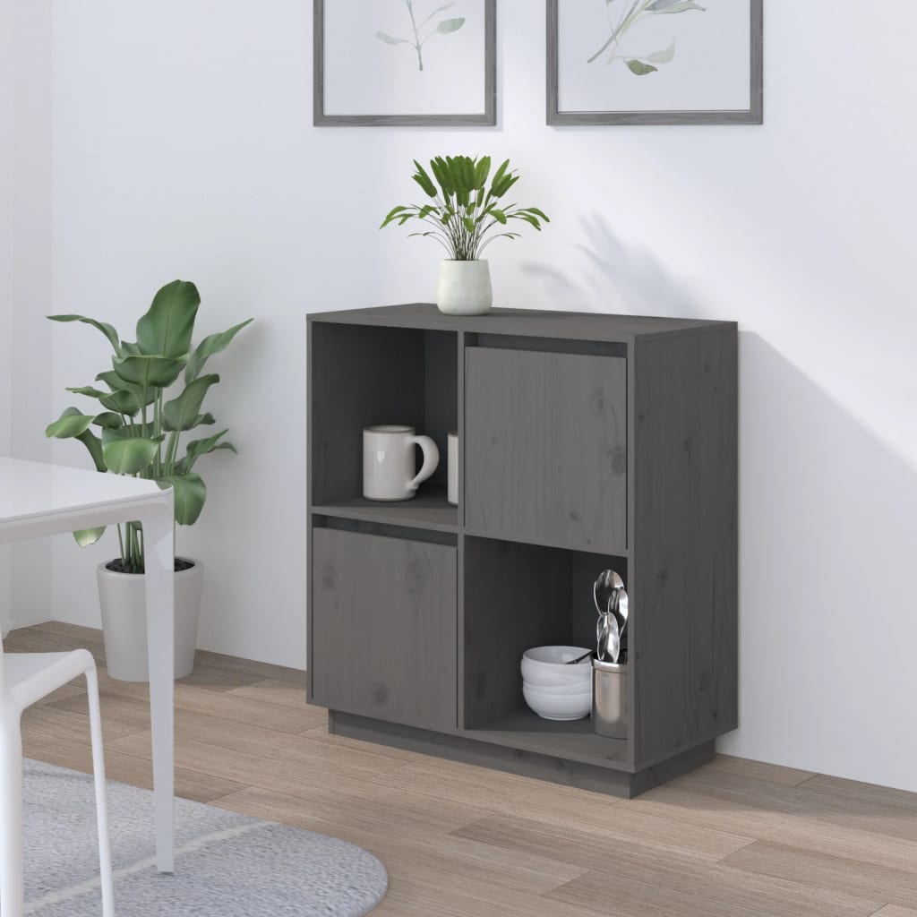 vidaXL Dressoir 74x35x80 cm massief grenenhout