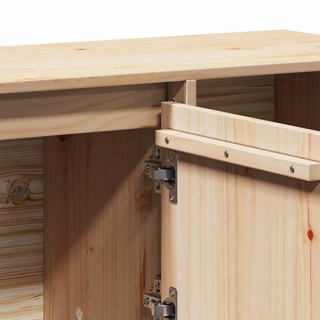 vidaXL Sideboard 110.5x35x80 cm solid pinewood