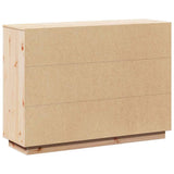 vidaXL Sideboard 110.5x35x80 cm solid pinewood
