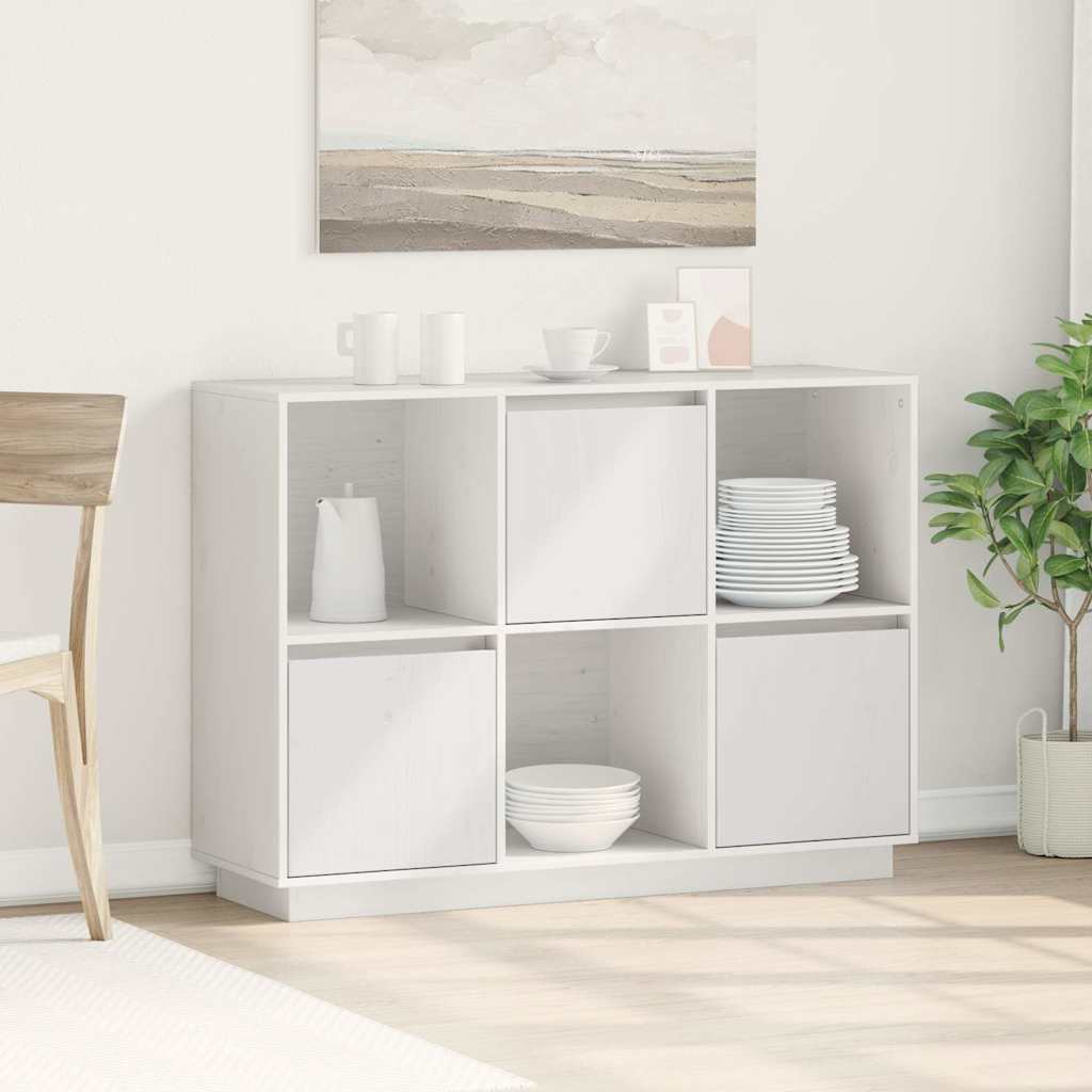 vidaXL Sideboard 110.5x35x80 cm solid pinewood