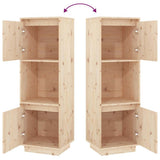 vidaXL Hoge kast 38x35x117 cm massief grenenhout