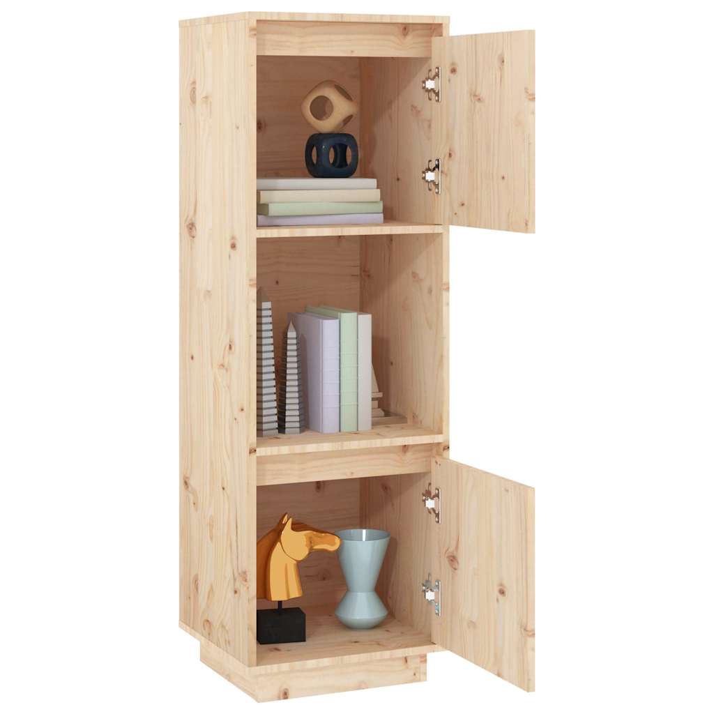 vidaXL Hoge kast 38x35x117 cm massief grenenhout