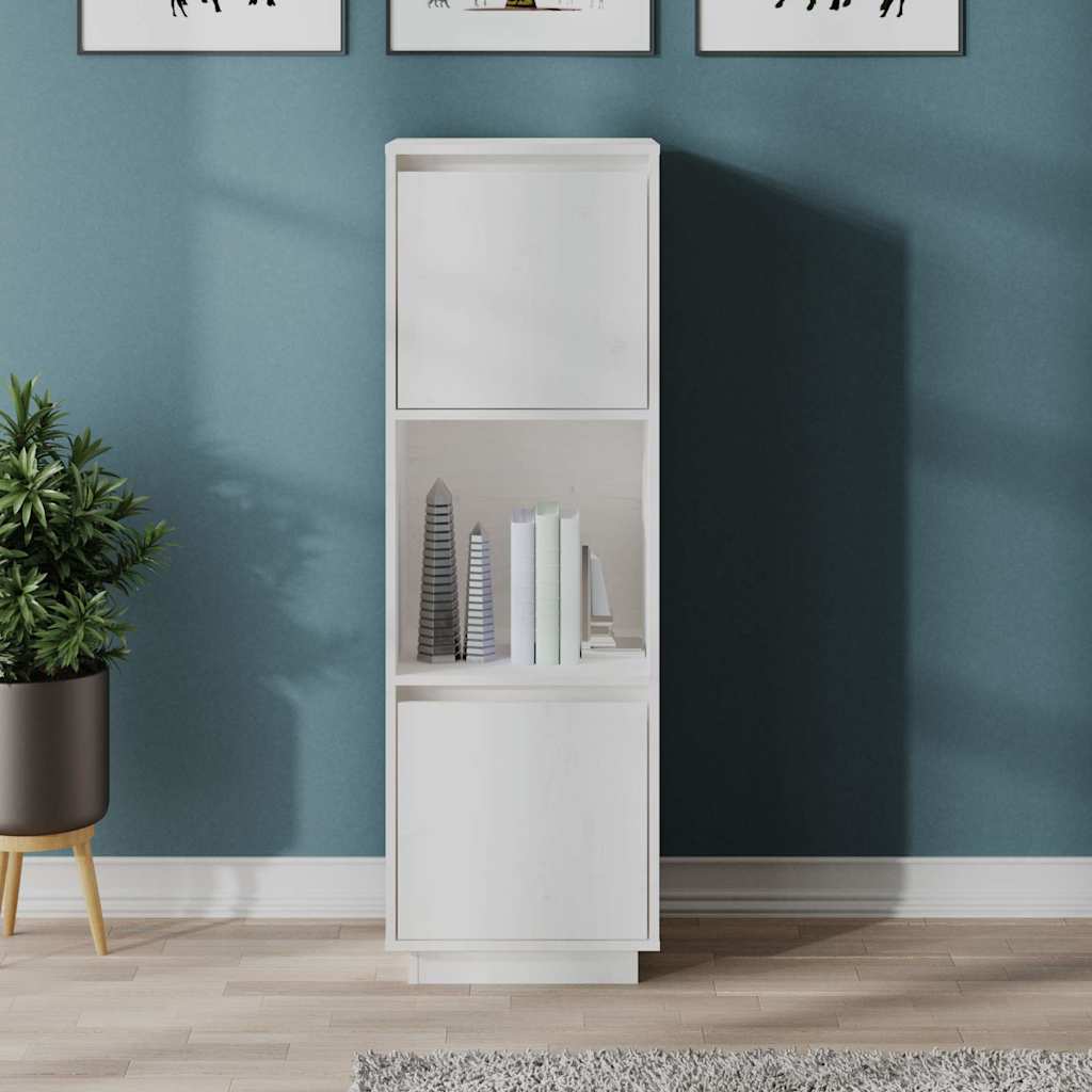 vidaXL Hoge kast 38x35x117 cm massief grenenhout