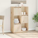 vidaXL Hoge kast 38x35x117 cm massief grenenhout