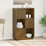 vidaXL Hoge kast 38x35x117 cm massief grenenhout