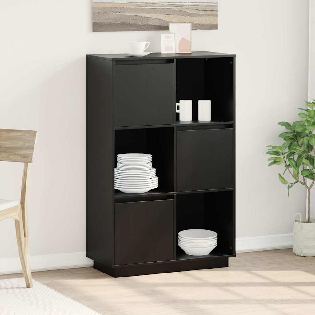 vidaXL Hoge kast 38x35x117 cm massief grenenhout